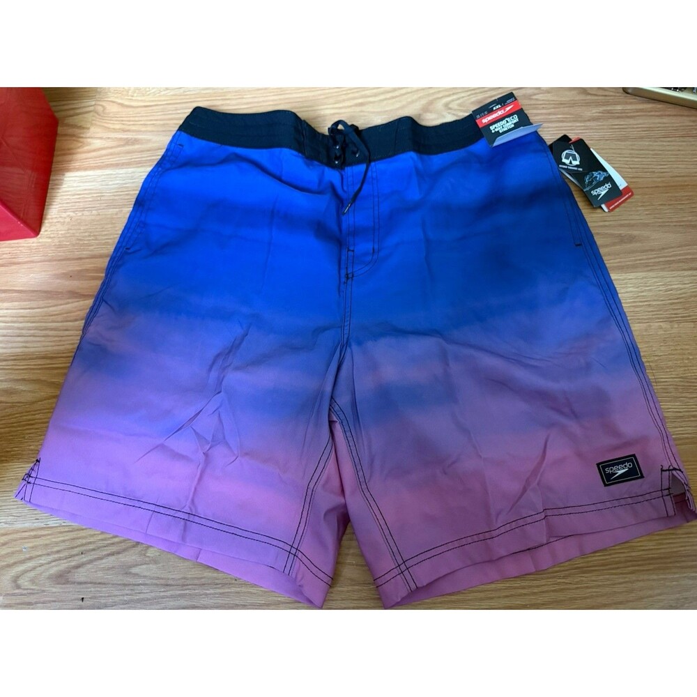 Men's Speedo Swim Shorts Hydro Square Leg XXL Tie Dye NWT $65